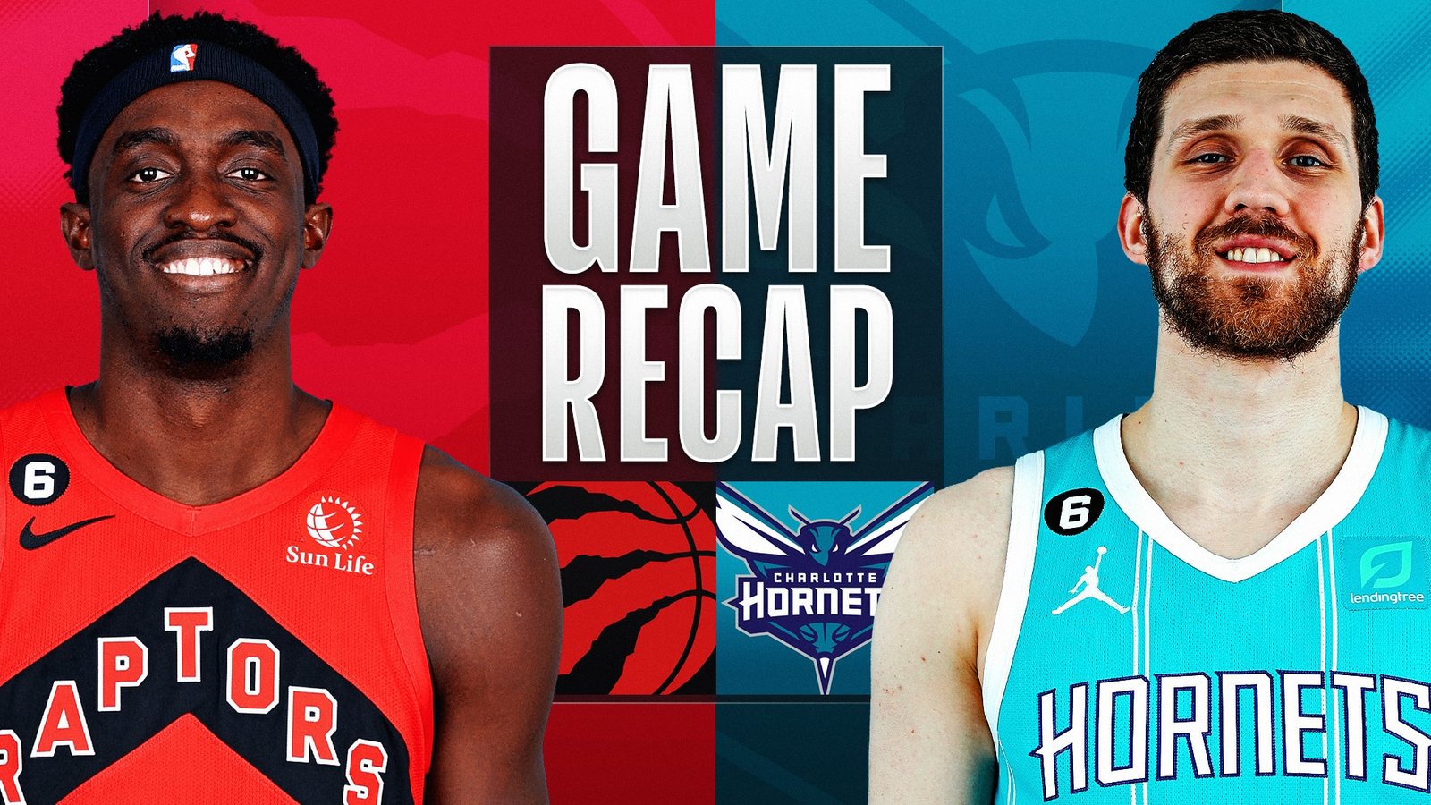 toronto raptors vs charlotte hornets match player stats​